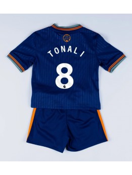 Billige Newcastle United Sandro Tonali #8 Tredjedraktsett Barn 2025-26 Kortermet (+ Korte bukser)